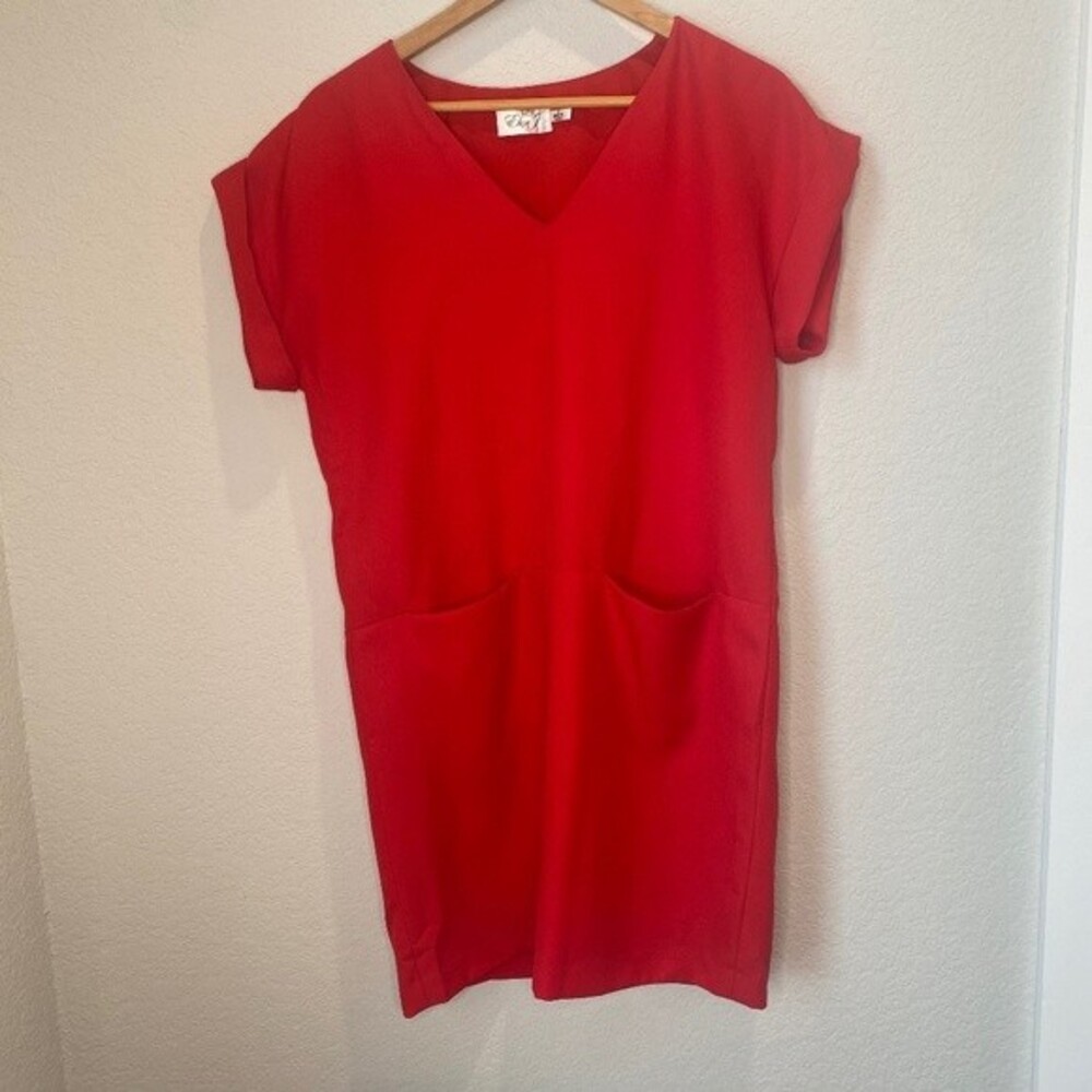 Eliza J Red Shift Dress - Size 6 - EUC